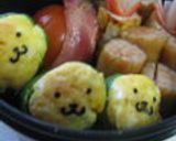 お弁当に♬鮭入り卵のピーマンカップ作り方9写真