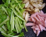 -魚ソ牛蒡の小松菜ღコク煮風-作り方3写真
