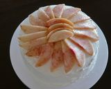 桃のケーキ作り方11写真