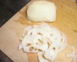 新れんこんの落とし揚げ(甘酢あん)作り方1写真