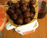 洋酒漬けフルーツ入り　チョコスプレッド作り方1写真