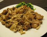 鶏肉のなめこ・えのき・しめじソース和え作り方5写真