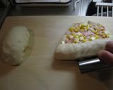 たっぷりハムチーズコーンのお食事パン★作り方5写真