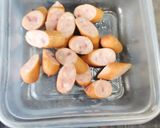 しいたけとソーセージのクリームスパゲッティ作り方1写真