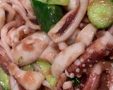 【大人の惣菜】イカときゅうりの塩炒め作り方3写真