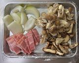 きのことベーコンのナポリタン作り方1写真