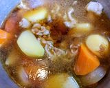 今夜のおかず夕飯！豚バラ肉の肉じゃが和食主菜作り方9写真