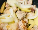 バーモントカレー●チキン出汁たまごカレー作り方2写真