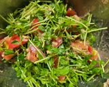 トマトとツナと豆苗のサラダ作り方4写真
