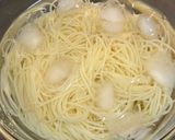 海老とモッツァレラチーズのジェノベーゼ冷製パスタ作り方4写真