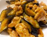 鶏肉と茄子の照焼バター炒め作り方7写真