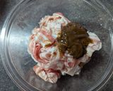 のびるの茎と豚肉の醤油麹炒め作り方4写真