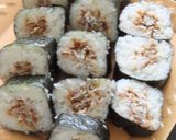 千葉県伝統の白米の海苔巻き☆しらす丼風作り方19写真