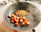 ポキポキウィンナーとしらすのぶっかけ丼作り方2写真