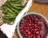 紫そら豆の甘煮作り方1写真