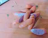 *豆苗と玉葱とソーセージのレンチン蒸し*作り方2写真