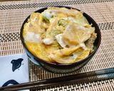【レンジだけ】お麩のたまごとじ丼作り方3写真