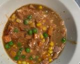 レンジ簡単ビーフシチュー味オムライス弁当作り方5写真