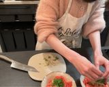 きゅうりとトマトのえのき梅和え作り方5写真