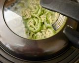 油不使用！カリッと美味しいヘルシーゴーヤガレット作り方5写真