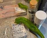 鱧と万願寺の山椒ぺぺロンチーノ作り方1写真