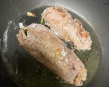牛薄切り肉のチーズ🧀ルッコラ🥬巻き作り方4写真