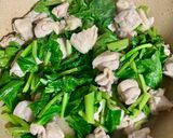 鶏肉と小松菜のオイスター炒め作り方2写真