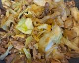豚肉キャベツ椎茸の時短ウマウマ炒め作り方4写真