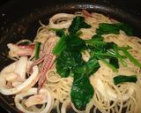 オイスターマヨのイカパスタ作り方6写真