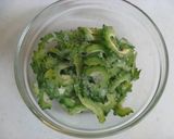 ゴーヤのペペロンチーノ作り方1写真