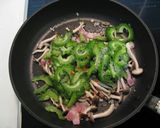 ゴーヤのペペロンチーノ作り方3写真