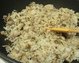 きのこと豚ひき肉のオイスターチャーハン❤作り方6写真