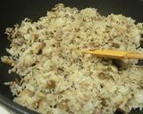 きのこと豚ひき肉のオイスターチャーハン❤作り方6写真