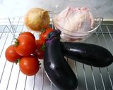 チキンと茄子のピリ辛アラビアータ煮込み☆作り方1写真