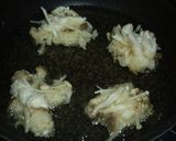 きのこと干しエビのかき揚げ作り方4写真