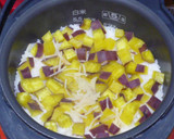 ウチのご飯　サツマイモとそぼろの混ぜご飯作り方5写真