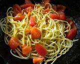 完熟トマトとモッツァレラのシンプルパスタ作り方3写真