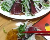 ドレッシングをタレに、カツオのタタキ♪作り方3写真