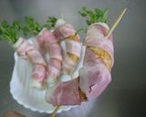 ちくわと豆苗のベーコン巻き焼き作り方4写真