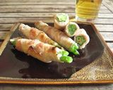 簡単おつまみ☆巻き巻きベーコン作り方7写真