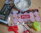 アンパンマンのスパム風にぎり作り方1写真