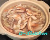 寒い日に☆具だくさんの鶏ササミ雑炊作り方5写真
