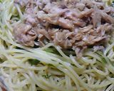 ツナと青じそのパスタ作り方4写真