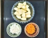 給食☆ツナまめサモサ作り方1写真