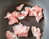 豚バラ肉と卵のナポリタンうどん作り方2写真