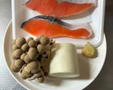 塩鮭のおろしポン酢✨しめじ添え作り方1写真