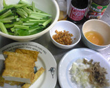 厚揚げと小松菜の中華風炒め作り方1写真
