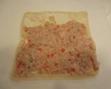 大好評＊梅肉と大葉のつくね巻き＊作り方1写真