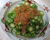 超簡単☆1分でオクラとなめ茸のサラダ作り方4写真