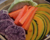 蒸し野菜のとろとろソース添え作り方2写真